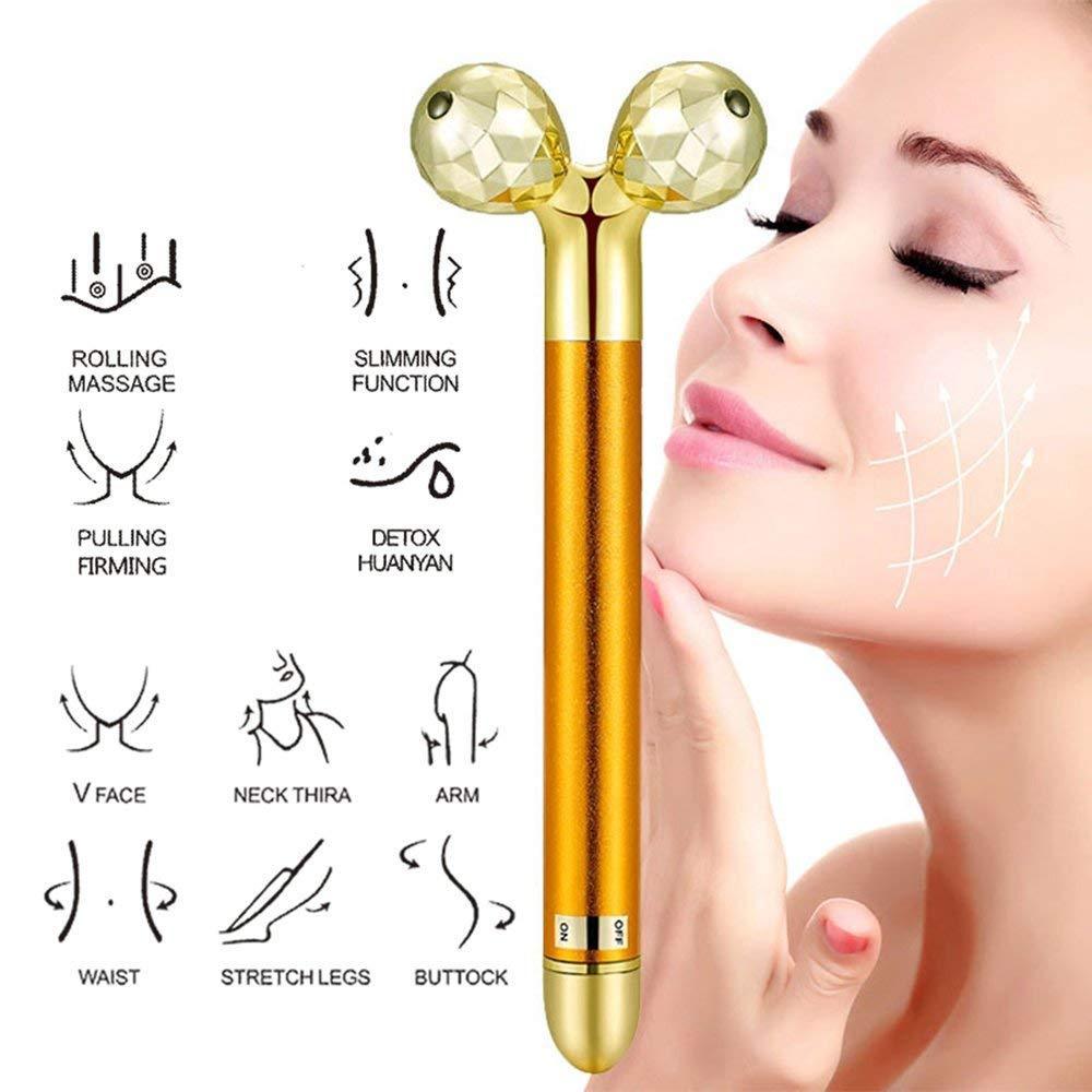 Face Lifting Anti wrinkle Skin Care Gemstone Roller Ball