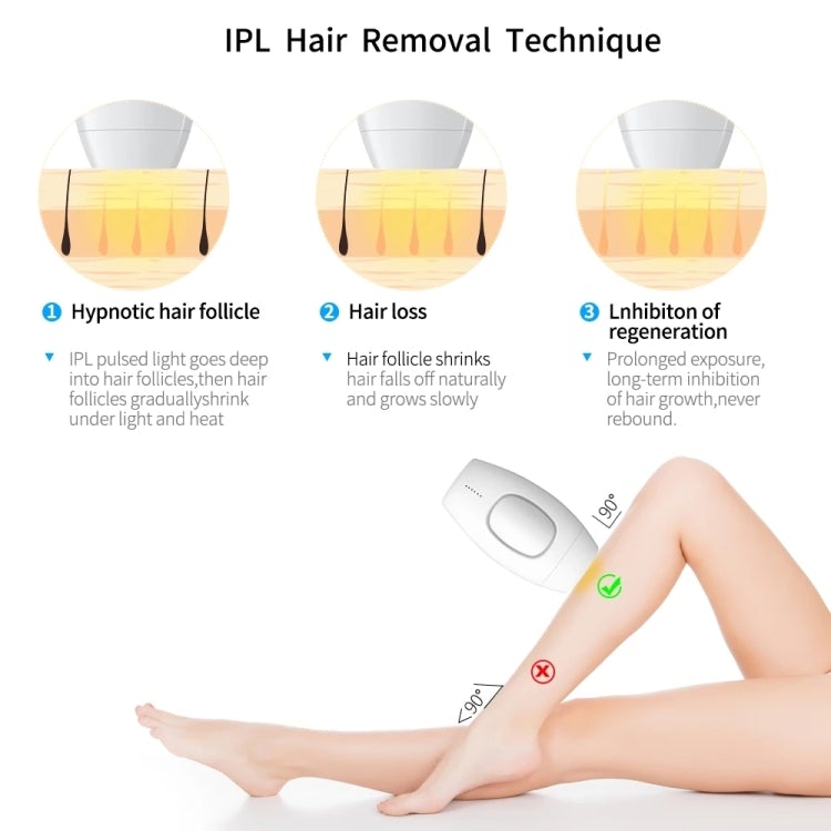 Professional Permanent 600000 Flash IPL Painless Laser Hair Removal Equipment Specification AU Plug Black